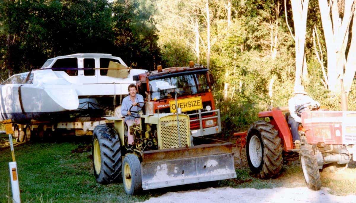 Boat on truck